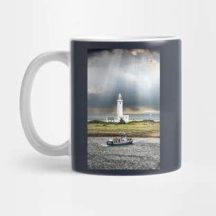 Hampshire Hurst Point Lighthouse, England art Mug
